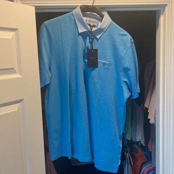 Light Blue Ted Baker Golf Polo — never worn still has tags on it - Picture 2 of 3